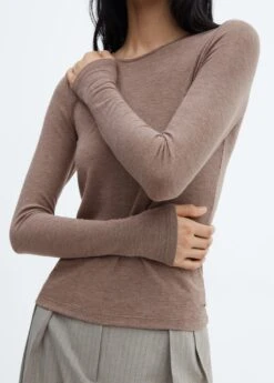 T-shirt Fin Col Rond 34 T-shirt Fin Col Rond -Tenues Basiques 57087731 35 D6