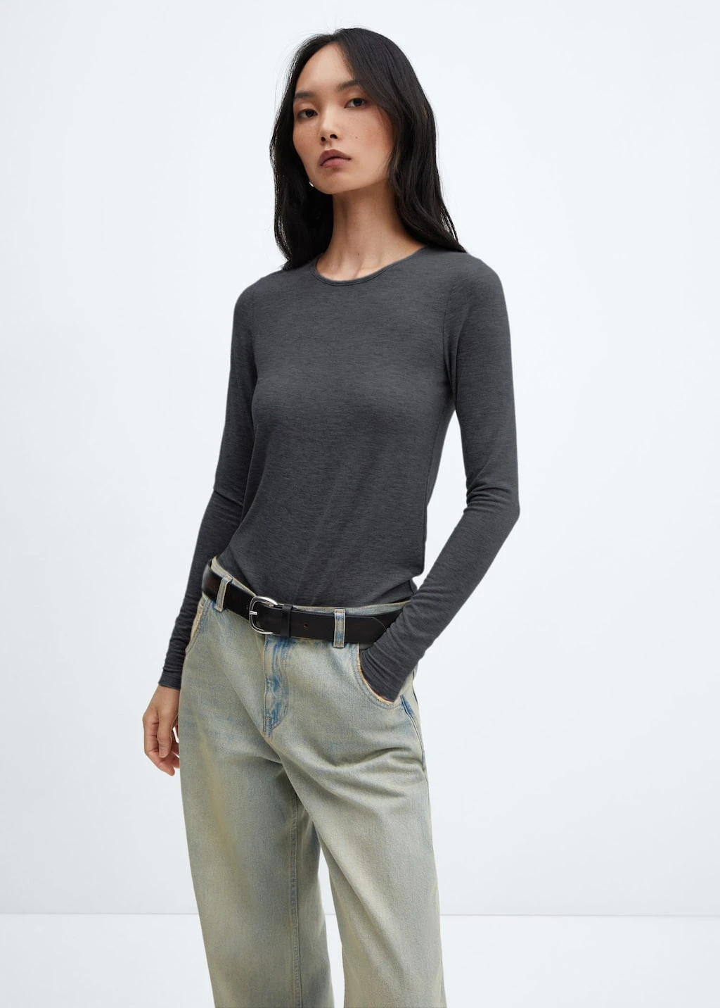 T-shirt Fin Col Rond 3 T-shirt Fin Col Rond