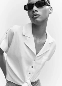 Chemise Lin Nœud -Tenues Basiques 57092891 01 D1