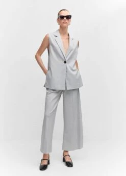 Gilet Long Fentes -Tenues Basiques 57094012 91 99999999 01