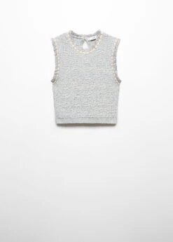 Top Tweed Bouton Bijou -Tenues Basiques 57095805 50 B