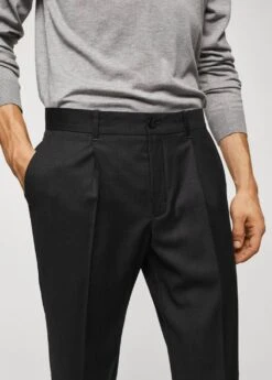 Pantalon Pinces Laine Vierge -Tenues Basiques 57095946 92 D1