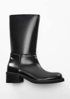 Bottes Cuir Fermeture Éclair -Tenues Basiques 57096007 99 D5