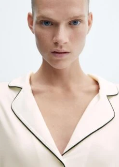 Chemise Pyjama Liseré Contrastant