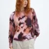 Blouse à Fleurs Manches Bouffantes -Tenues Basiques 57096028 85