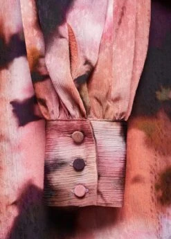 Blouse à Fleurs Manches Bouffantes -Tenues Basiques 57096028 85 D8