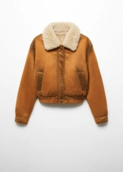 Veste Imitation Mouton Retourné Effet Usé 19 Veste Imitation Mouton Retourné Effet Usé -Tenues Basiques 57097712 09 B