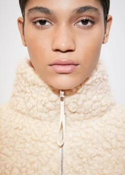 Sweat-shirt Laine Col Zippé 12 Sweat-shirt Laine Col Zippé -Tenues Basiques 57098273 05 D1