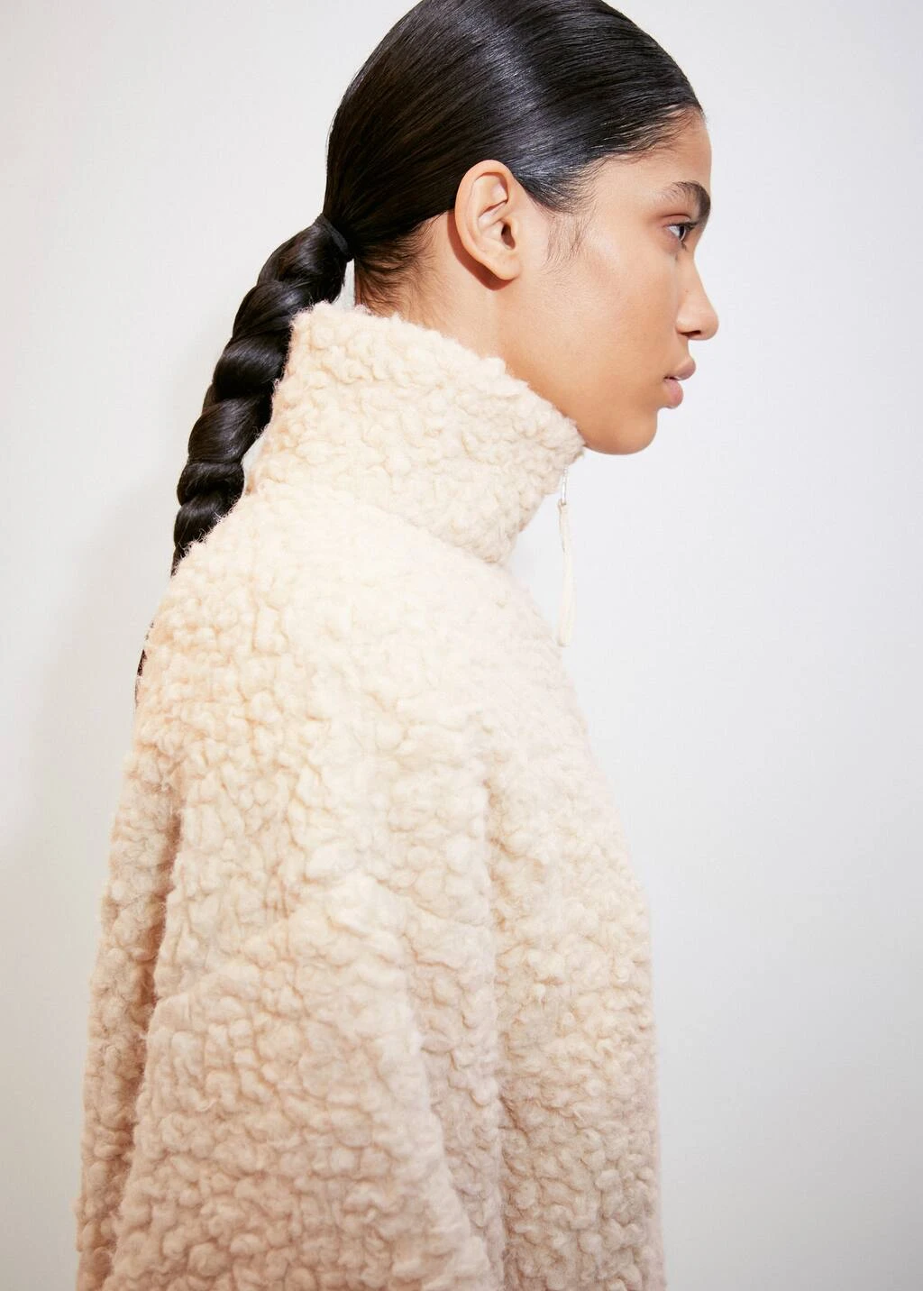 Sweat-shirt Laine Col Zippé 7 Sweat-shirt Laine Col Zippé – Image 5