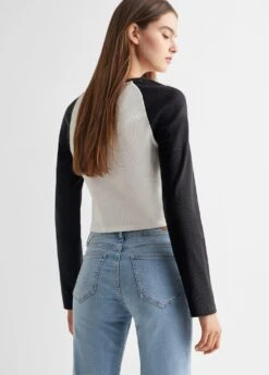 T-shirt Côtelé Avec Un Message -Tenues Basiques 67010278 95 R