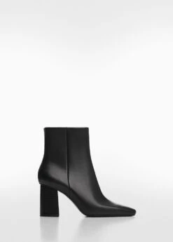 Bottines Cuir Bout Carré